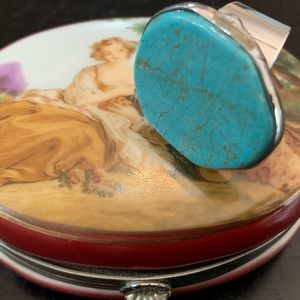 Incredible & Fun Costume Turquoise Adjustable Ring